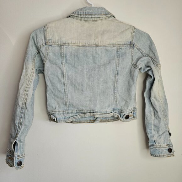 Girls Cherokee Light Acid Wash Denim Jean Jacket, M 7/8 - Picture 3 of 13